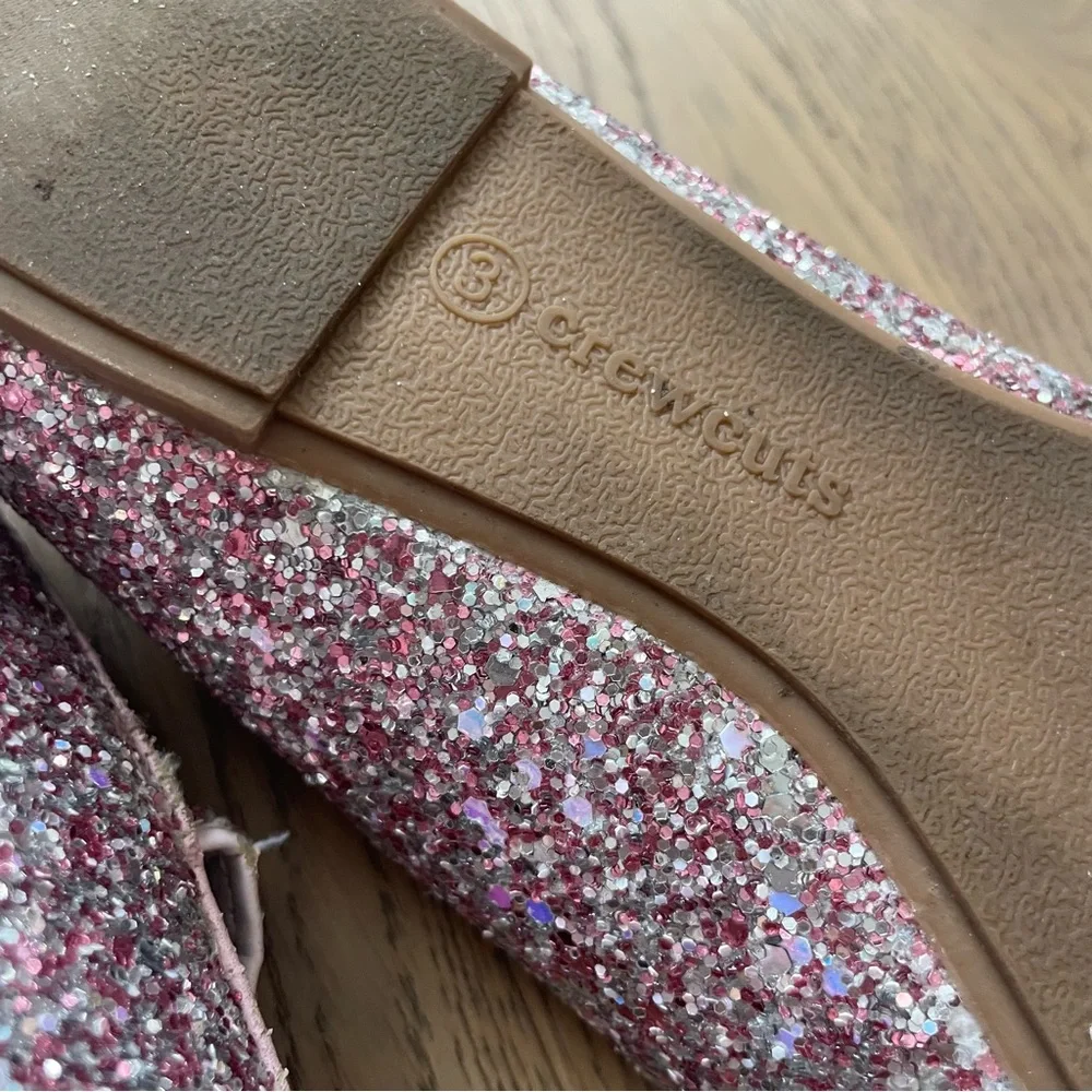 J. Crew Pink Dress Flats with Glitter Finish - Picture 5 of 6